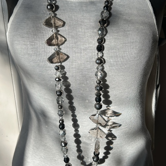 Sold-Chico”s Crystal Beaded Necklace. - Picture 4 of 8